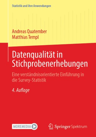 Cover: Datenqualität in Stichprobenerhebungen: Eine verständnisorientierte Einführung in die Survey-Statistik